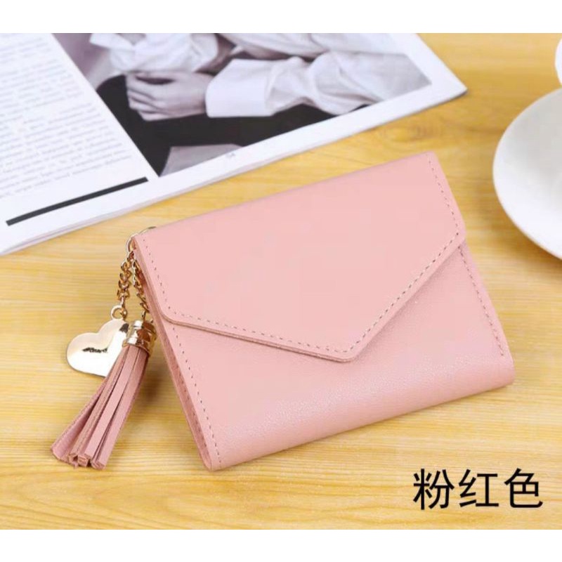 Ví nữ gập mini cầm tay giá rẽ hot hit bán chạy kiểu trơn phù hợp mọi độ tuổi