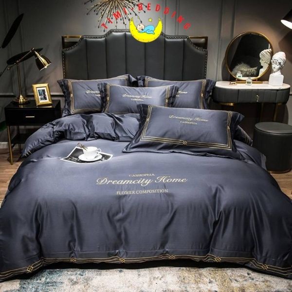 Bộ chăn ga gối lụa dreamcity home cao cấp, mềm mại, mái mẻ 4 món – Timibedding