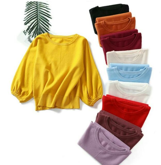 Áo len tay bồng (tay lỡ) | BigBuy360 - bigbuy360.vn