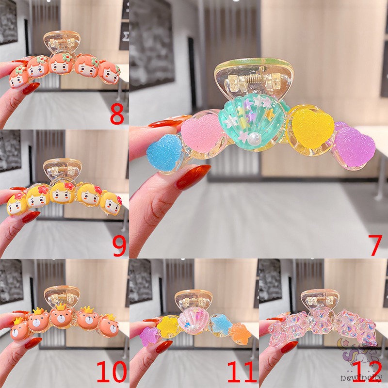 Kẹp Tóc Hình Hoạt Hình Phong Cách Hàn Quốc Xinh Xắn Cho Bé Gái