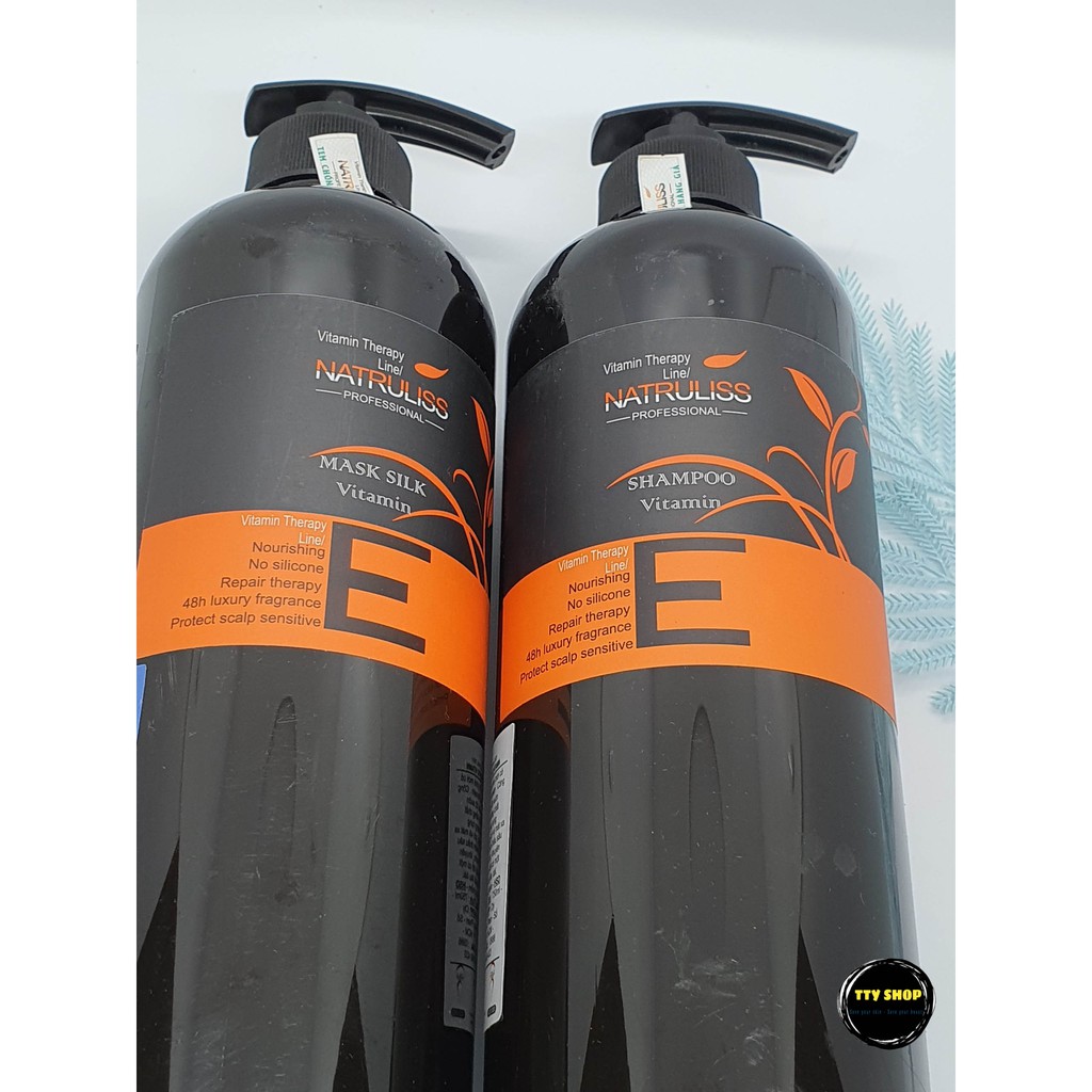 Dầu gội xả cho tóc hư tổn ngừa rụng tóc Natruliss Professional Vitamin E Therapy Line 750ml