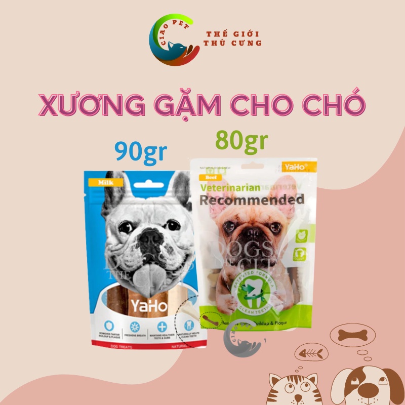 [80gr-90gr] Xương gặm sạch răng cho chó YAHO