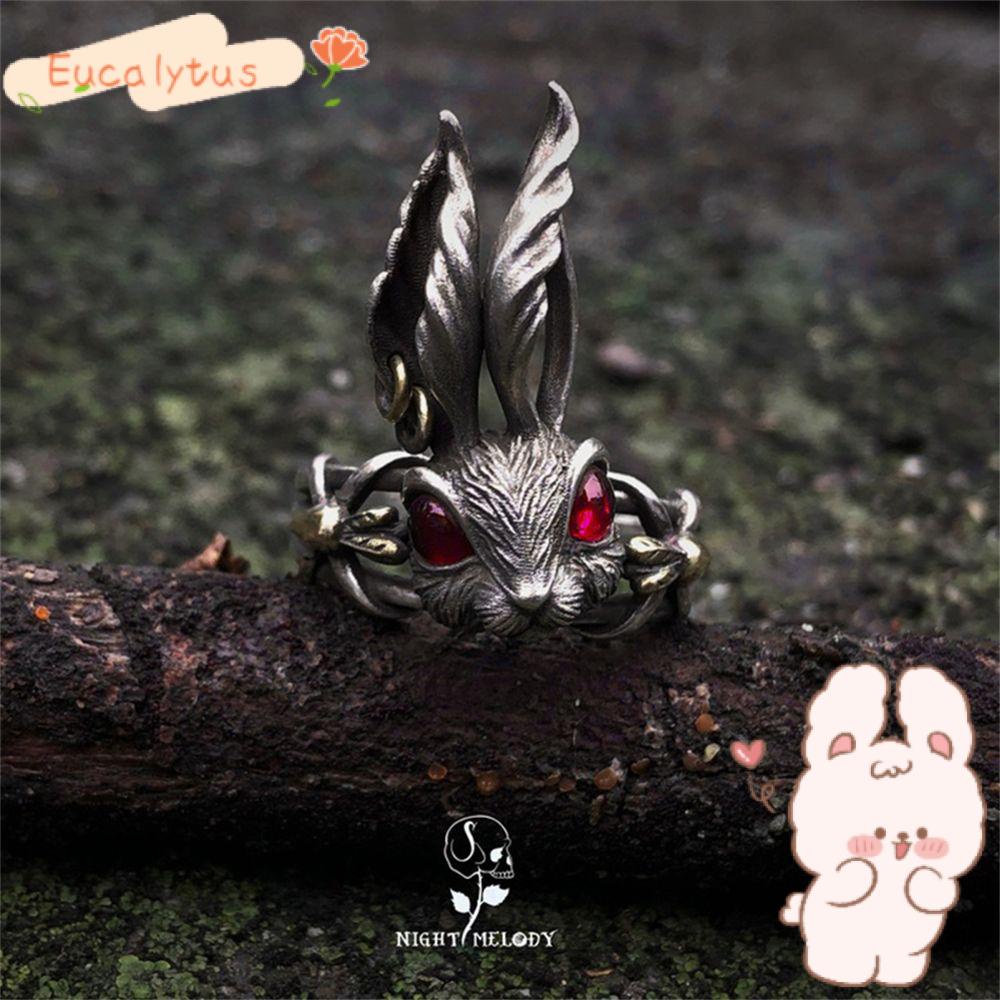 Nhẫn Hở Hình Thỏ Phong Cách Gothic Cổ Tích Cho Nam Và Nữ