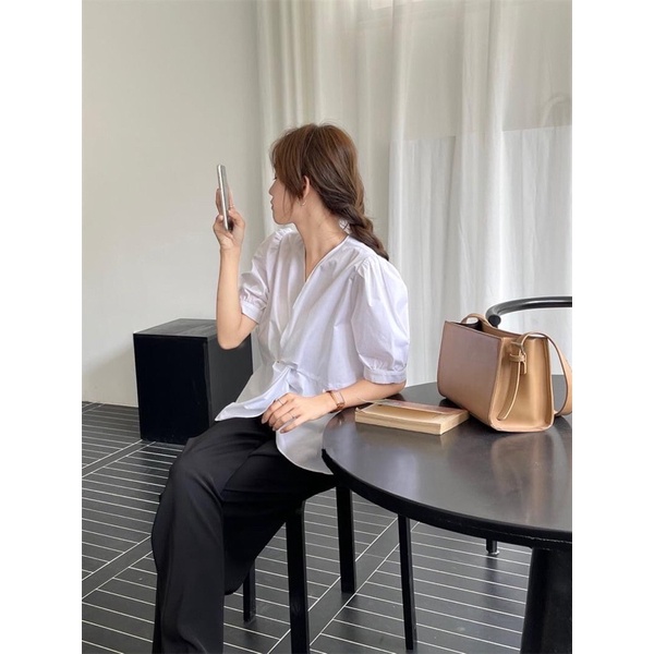 HOT TREND  Áo kiểu Vintage vặn eo [ FREESHIP] chất liệu thô mềm ( kèm ảnh thật) siêu xinh phù hợp đi làm đi chơi