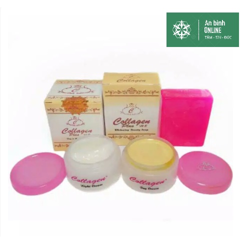 Bộ Kem Nám Tàn Nhang Collagen Plus Vit E Indonesia