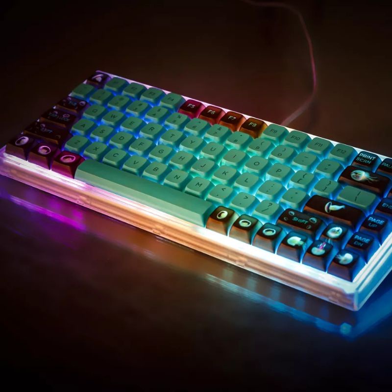Keycap cho bàn phím cơ profile XDA hỗ trợ layout MacOs - Mẫu Jellyfish