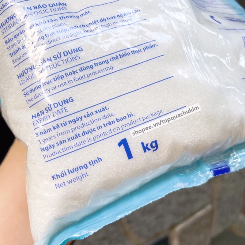 Đường Mía Thượng Hạng Biên Hòa 1 kg - Không Biến Đổi Gen