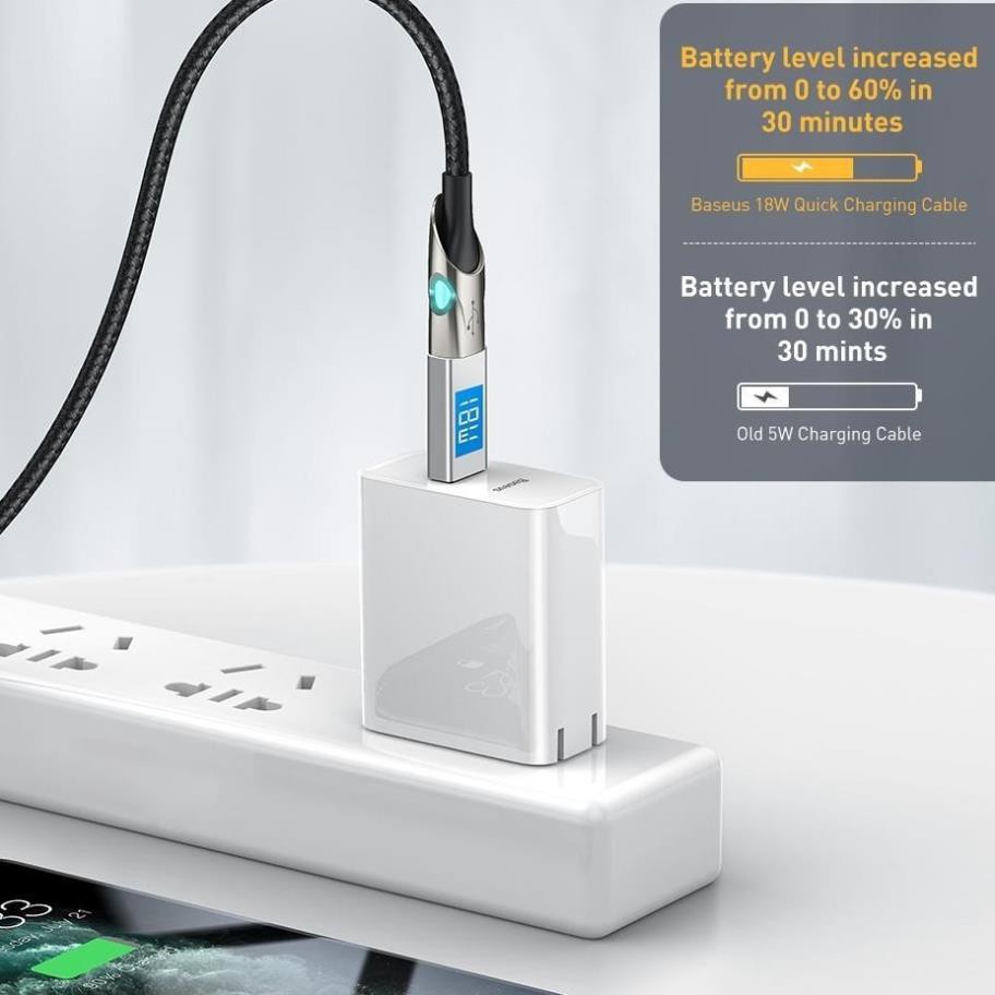Dây cáp sạc nhanh 18W PD USB Type-C to Lightning hiệu Baseus Fish Eye cho iPhone / iPad - Hàng chính hãng