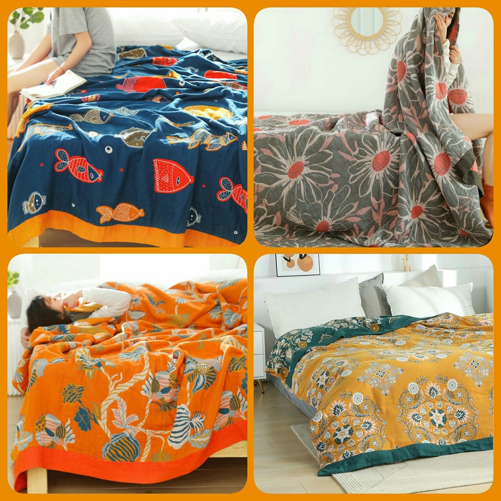 TH Chăn trần bông &amp; Vỏ gối Organic Cotton dòng cao cấp