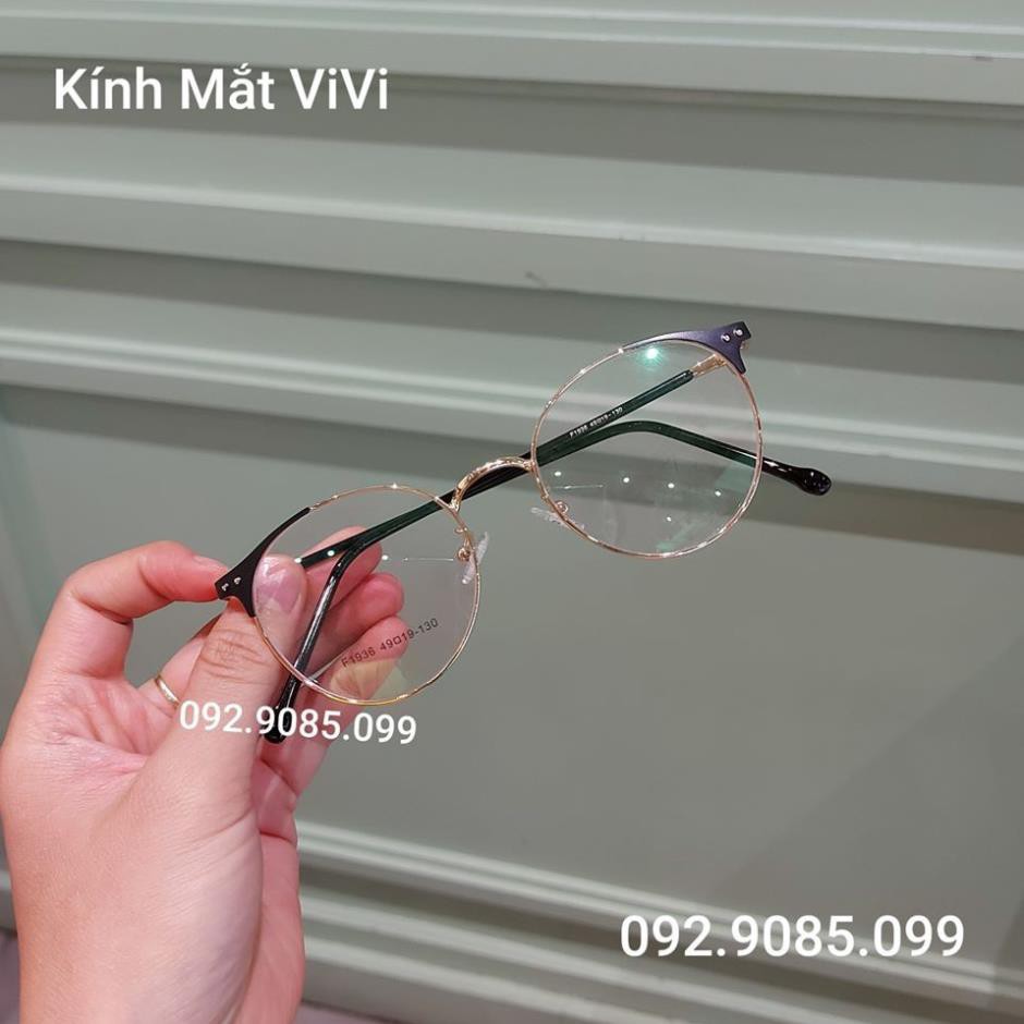 Gọng kính cận kim loại cao cấp dáng tròn - Kính thời trang 0 độ | BigBuy360 - bigbuy360.vn