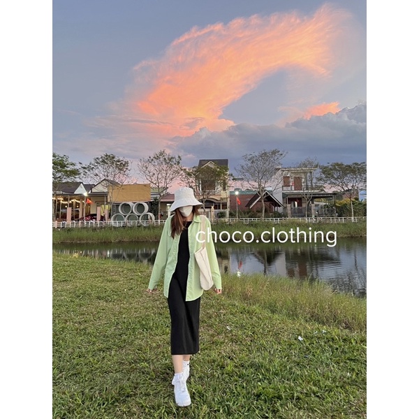 [Mã FAMARAL1 giảm 10K đơn 50K] Áo somi nữ tay dài màu xanh mạ non siêu hot 2022 | BigBuy360 - bigbuy360.vn