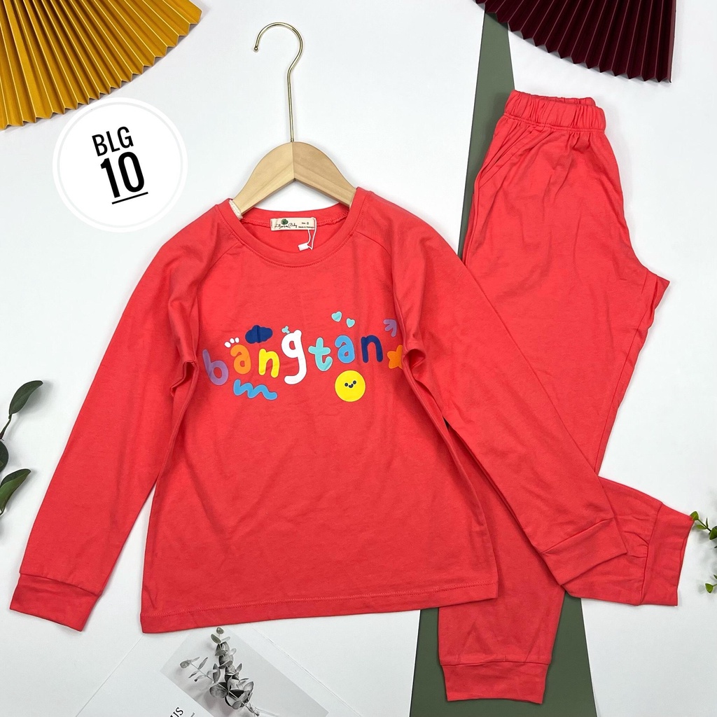 Bộ cotton thu đông bé gái mác litibaby, size đại cho bé từ 8/16T, tương dduong 25 - 47kg