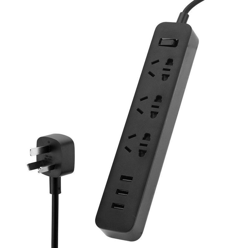 Ổ Cắm điện XIAOMI 6 cổng Power Strip 3 USB - Hàng Chính Hãng - đa năng nối dài an toàn cho điện thoại nhà bếp xịn đẹp rẻ