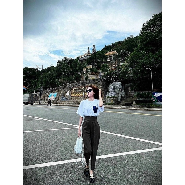 Quần baggy vải cạp bản to full size S M L XL huyen hip