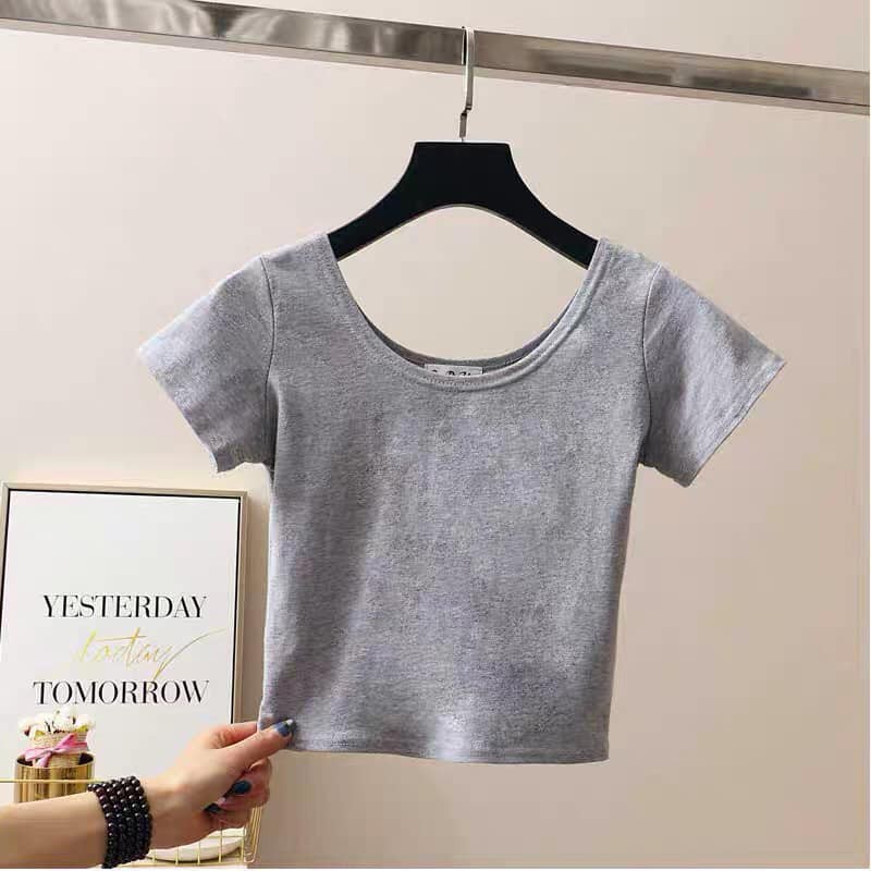 Combo 2 Áo nữ MD croptop khoe eo thon + Chai xịt giày | BigBuy360 - bigbuy360.vn