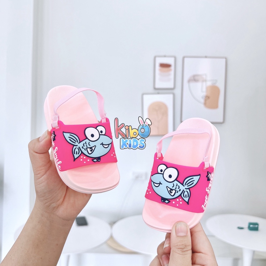 [KHO SỈ RẺ] Dép lê có quai siêu nhẹ, siêu êm chống trơn nhầy cho bé 1-3 tuổi