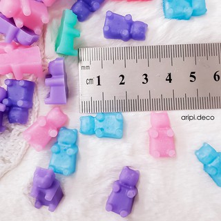 Charm kẹo gummy bear pastel slime