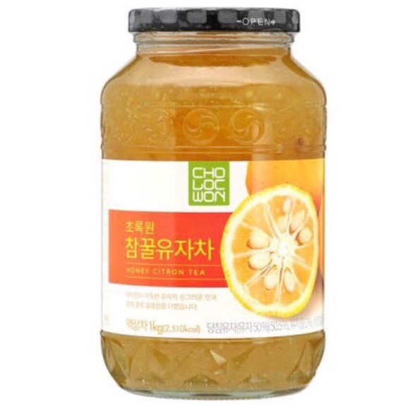 (HSD 2024) _ MẬT ONG CHANH ĐÀO HÀN QUỐC 1KG hũ thủy tinh