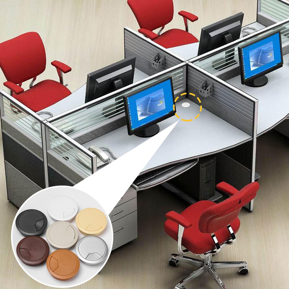 Vỏ Nhựa PC Tròn Bọc Lỗ Cắm Cáp Malcom Cho Nội Thất Bàn Làm Việc