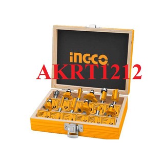 Bộ 12 mũi phay gỗ 12,7mm ingco akrt12121