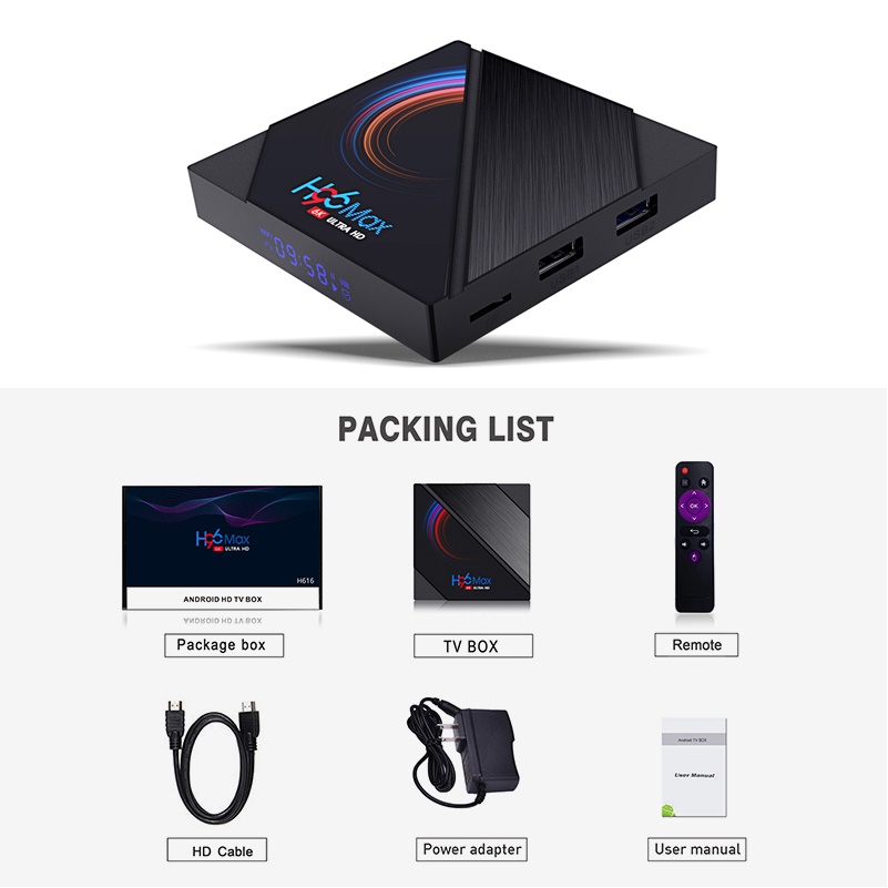 Tv box ram 4G Bộ nhớ 32G xem phim 6K tivi box hỗ trợ tìm kiếm bằng giọng nói bảo hành 12 tháng X10 PLUS android box