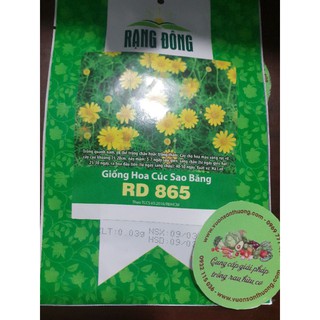 Hạt Giống Hoa Cúc Sao Băng Rd 865 Rạng Đông Gói 0,03g Trồng Quanh Năm