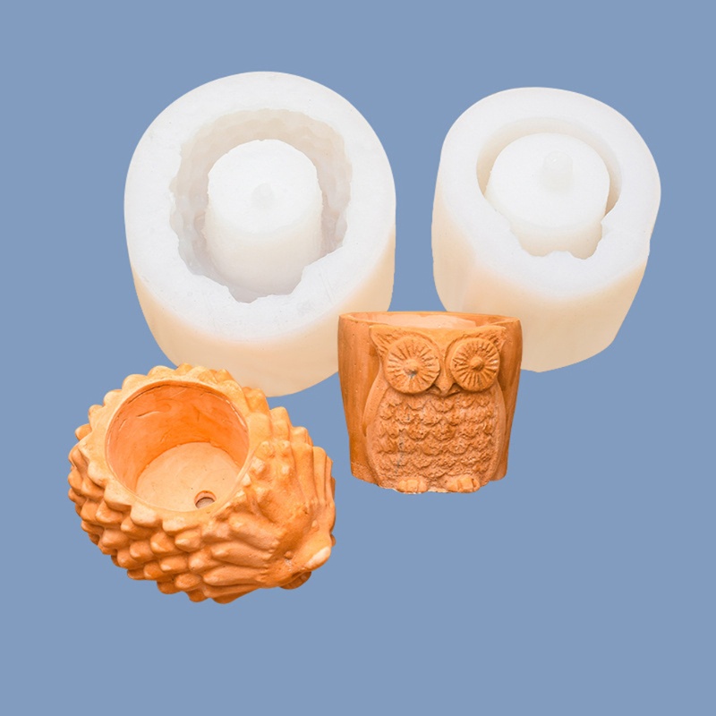 Khuôn Silicone Làm Chậu Hoa Bằng Nhựa Epoxy Resin Diy Trang Trí Nhà Cửa