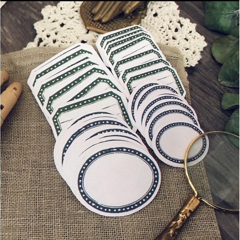 Sticker khung tròn trang trí sổ