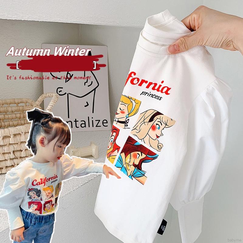 Áo thun tay dài màu sắc thời trang cho bé gái