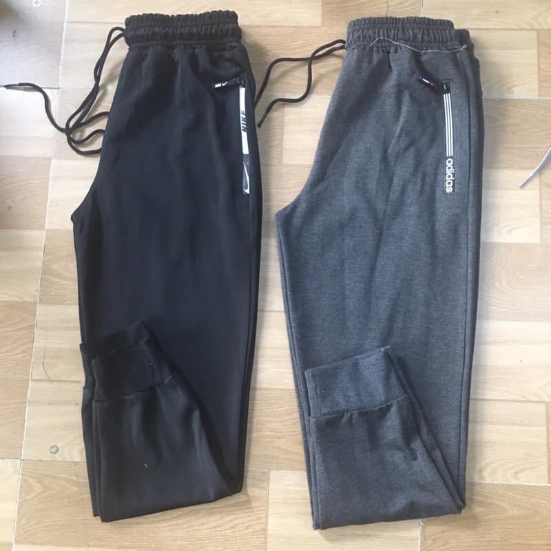 Quần jogger khóa kéo unisex bigsize 38-105kg nam nữ - Quần thể thao túi có khóa kéo nam nữ bigsize