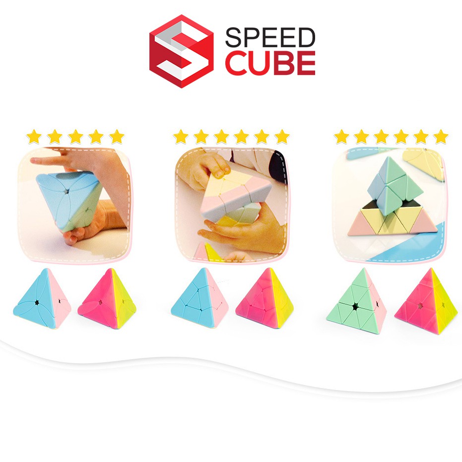 Rubik tam giác MOYU MACARON Hình Dáng Kim Tự Tháp, Rubik Biến Thể Gía Rẻ Speed Cube