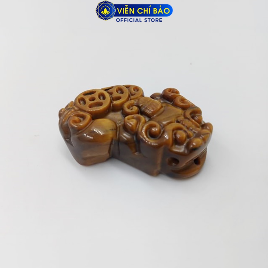 Mặt dây chuyền đá mắt hổ phong thủy Tỳ Hưu chất liệu đá tự nhiên thời trang phụ kiện trang sức Viễn Chí Bảo M200116