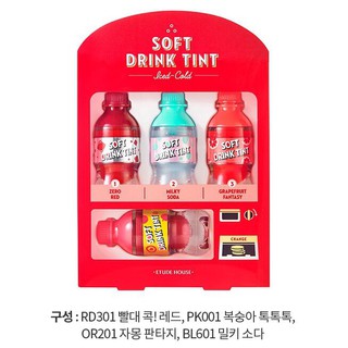 [ETUDE HOUSE] Set 4 Cây Son Tint Soft Drink Tint Ngọt Ngào