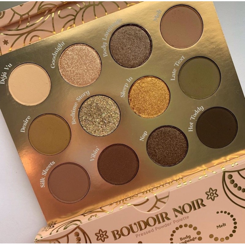 Bảng phấn mắt Colourpop BOUDOIR NOIR 12 ô