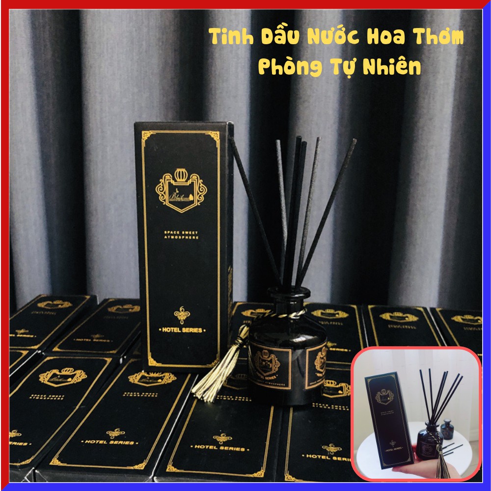Tinh dầu thơm để phòng que gỗ khuếch tán, đen huyền bí sang trọng cho không gian nhà bạn TIME HOME