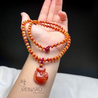 Vòng cổ hồ ly cẩm thach huyết trang sức phụ kiện