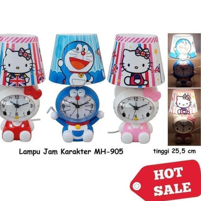 Đồng Hồ Báo Thức Hình Doraemon / Gấu / Keroppi Dễ Thương