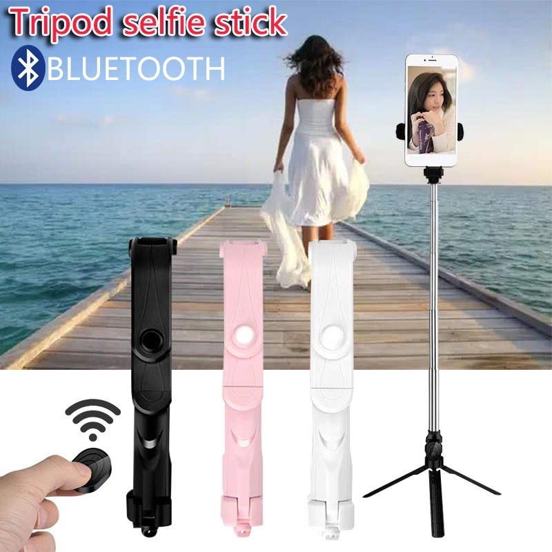 Gậy Chụp Ảnh Tự Sướng XT10 Selfie Kèm 3 Chân Đứng Tripod Kết Nối Bluetooth - Remote Điều Khiển Từ Xa