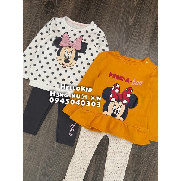 B58 - Bộ nỉ bông minnie CA cho bé