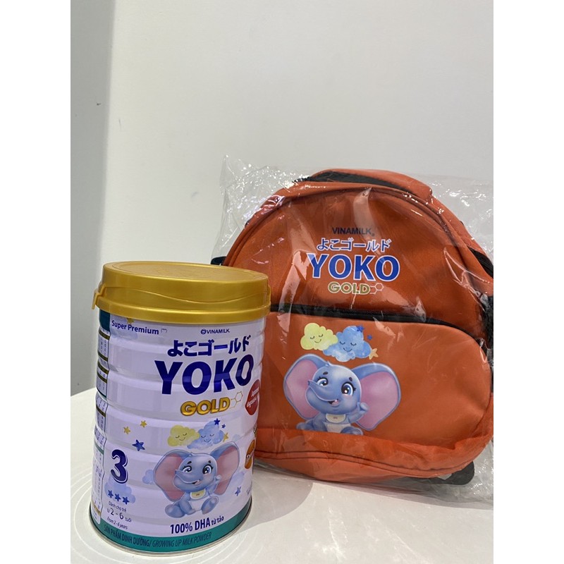 [QUÀ TẶNG BALÔ] COMBO 3 LON SỮA BỘT VINAMILK YOKO GOLD 3 CHO TRẺ 2-6 TUỔI - LON 850G