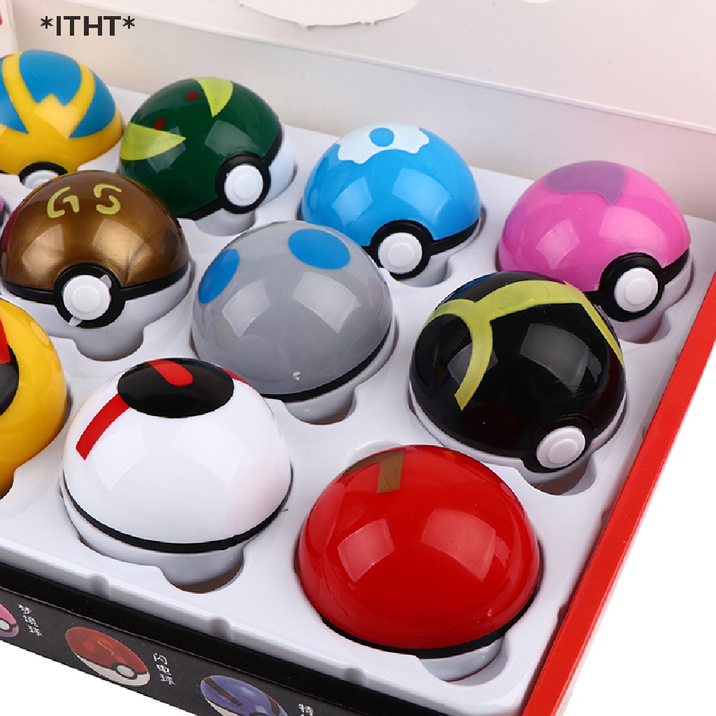 Set 12 Mô Hình Quả Bóng Pokemon Nhật Bản Dễ Thương