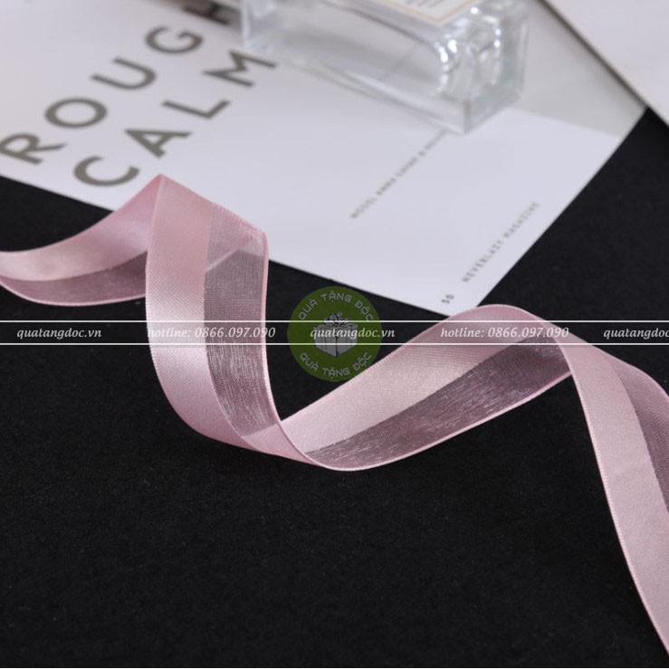 Ruy băng voan pha lụa, nửa voan 2,5cm