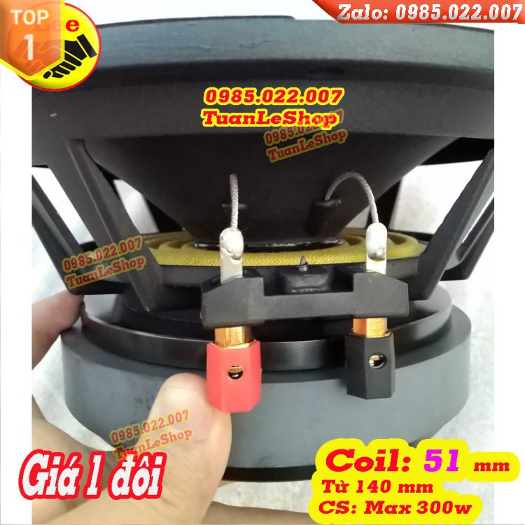 1 CẶP LOA BASS 20 TỪ 140 COIL 51 CAO CẤP HANG NHẬP KHẨU - GIÁ 1 ĐÔI