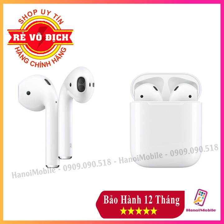 Tai nghe AirPod 2 ⚡FreeShip⚡ Đổi tên, định vị - Tai Nghe Bltuetooth không dây cao cấp [BH 6 tháng]