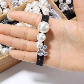 Cột tóc hình đá hột ngọc trai gía sỉ
