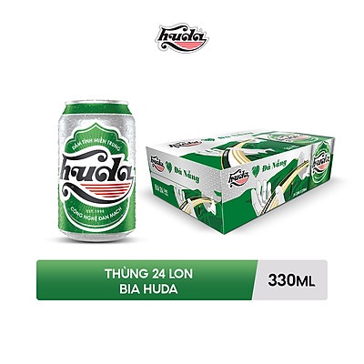 [Thùng 24 lon] Bia Huda 330ml