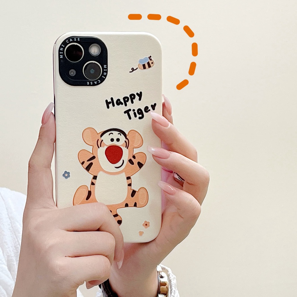 Ốp Điện Thoại Họa Tiết Hoạt Hình Winnie and Friend / Tiger Dễ Thương Chống Sốc Cho Iphone