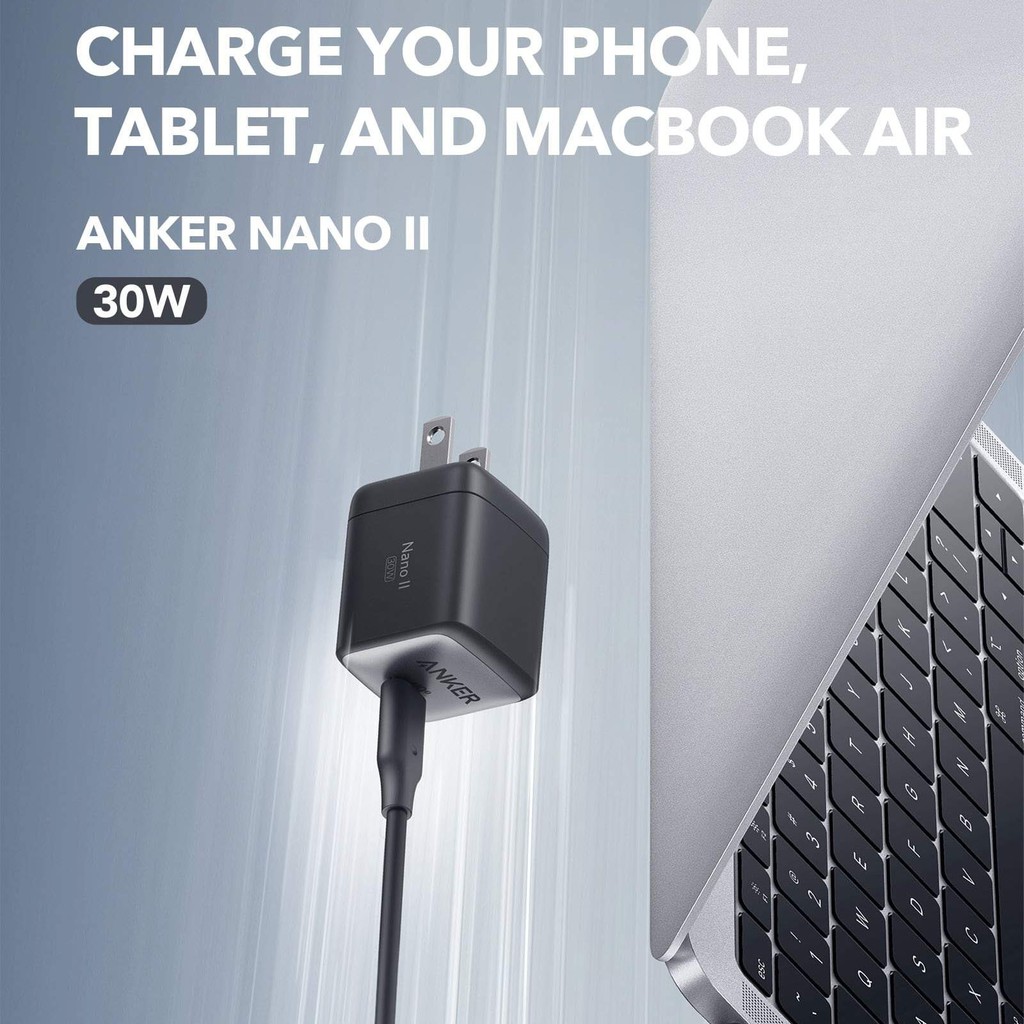 Sạc Anker PowerPort Nano II 30W GaN Thế hệ 2 PPS  - Mã A2665 Sạc nhanh Iphone Siêu nhanh Samsung