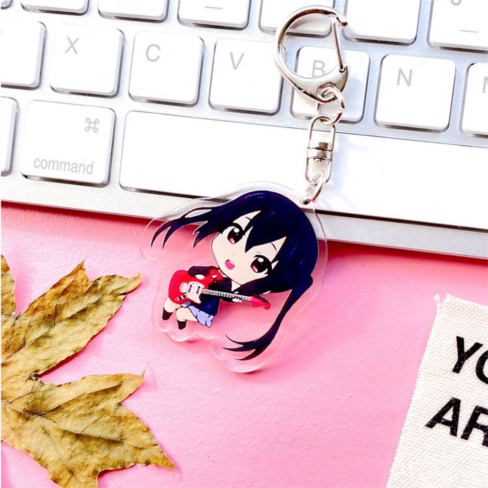 Móc khóa hai mặt bằng acrylic hình nhân vật hoạt hình anime K-ON!
