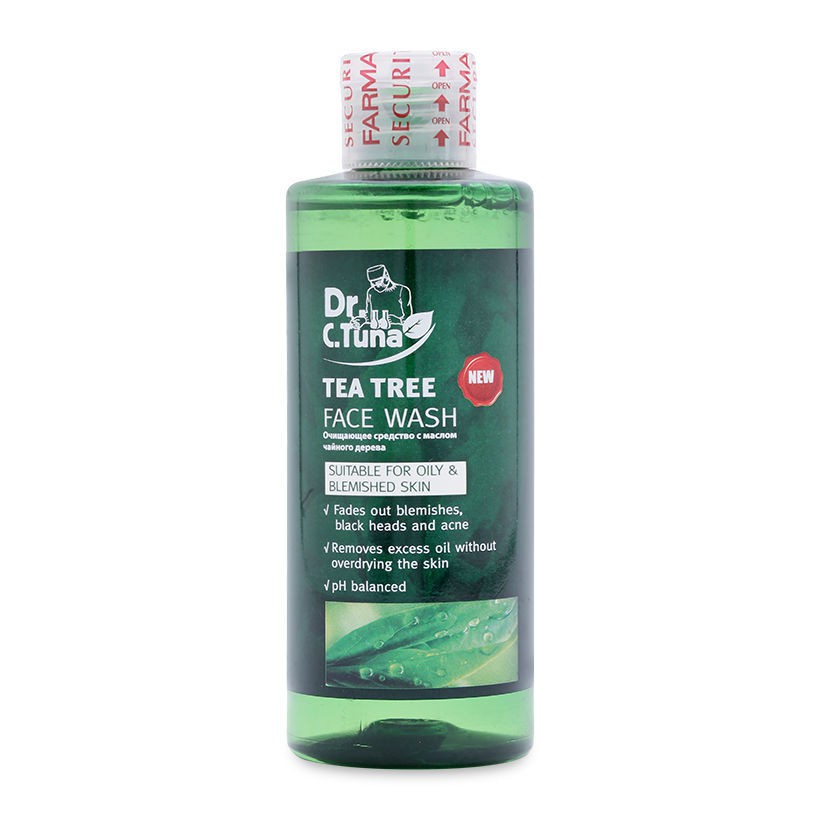 Gel Rửa Mặt Cho Da Dầu, Mụn Dr. C.Tuna Tea Tree Face Wash 225ml